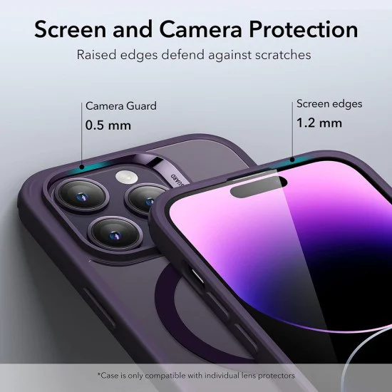Калъф за iPhone 14 Pro - ESR Classic Classic Hybrid HaloLock - Clear Purple
