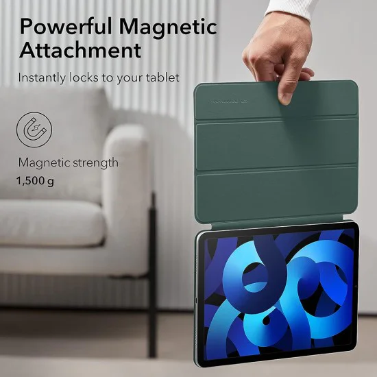 Калъф за iPad Pro 11 2018 / iPad Air 4 / 5 / 11 (2020/2022/2024) - ESR Rebound Magnetic - Forest Green