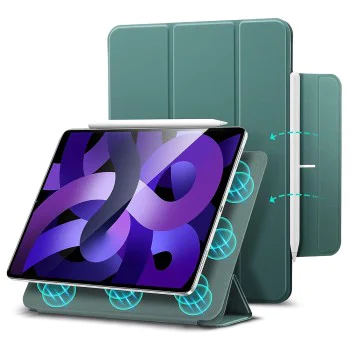 Калъф за iPad Pro 11 2018 / iPad Air 4 / 5 / 11 (2020/2022/2024) - ESR Rebound Magnetic - Forest Green