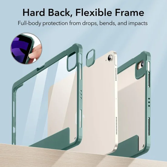 Калъф за iPad Pro 11 2021 / iPad Air 4 / 5 (2020/2022) - ESR Rebound Hybrid Pro - Forest Green