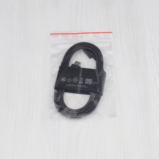 Кабел за дата за бързо зареждане, 2x Type-C, 3A, 1m - Samsung (EP-DN980BBE) - Черен (Опаковка на едро)