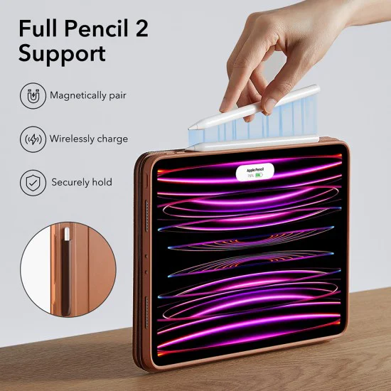 Калъф за iPad Pro 12.9 (2021/2022) - ESR Shift Magnetic - Кафяв