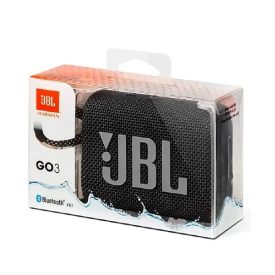 Безжичен високоговорител с BT 5.1, IP67 - JBL (GO3) - черен