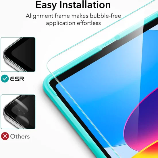 Протектор за iPad 10 (2022) 10.9 (комплект 2) - ESR закалено стъкло 9H - прозрачно