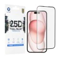 Протектор за iPhone 15 - Lito 2.5D FullGlue Glass - черен