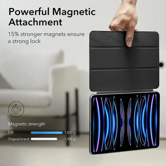 Калъф за iPad Pro 11 (2018 / 2020 / 2021 / 2022) - ESR Rebound Magnetic - Черен