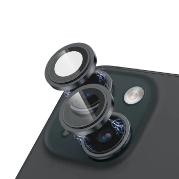 Протектор за iPhone 15 / iPhone 15 Plus - Lito S+ Camera Glass Protector - Черен