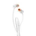 Слушалки с кабел, жак - JBL T110 (JBLT110WHT) - бели