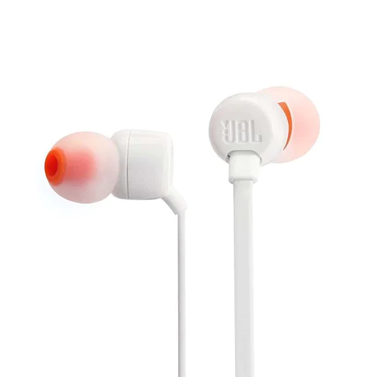 Слушалки с кабел, жак - JBL T110 (JBLT110WHT) - бели
