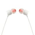 Слушалки с кабел, жак - JBL T110 (JBLT110WHT) - бели