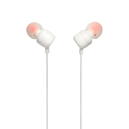 Слушалки с кабел, жак - JBL T110 (JBLT110WHT) - бели