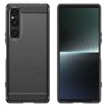 Калъф за Sony Xperia 1 V - Carbon Silicone - Черен