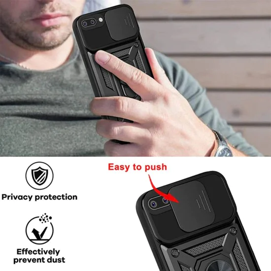Калъф за iPhone 7 Plus / iPhone 8 Plus - CamShield Series - черен
