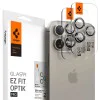 Протектор за камера за iPhone 14 Pro / 14 Pro Max / 15 Pro / 15 Pro Max (комплект 2) - Spigen Glas.tR Optik EZ Fit Pro - естествен титан