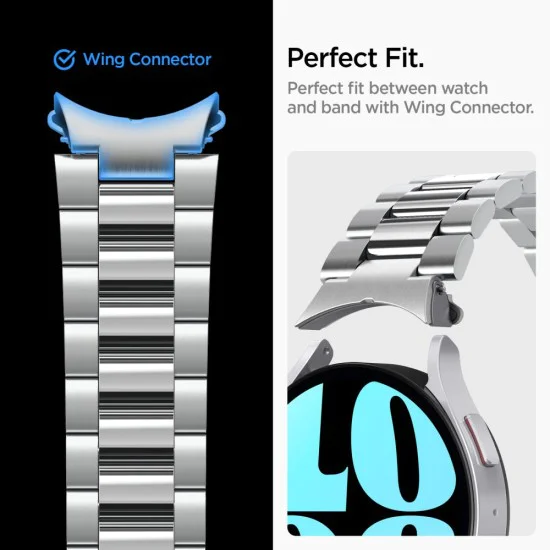 Каишка за Samsung Galaxy Watch6 44mm - Spigen Modern Fit - Silver