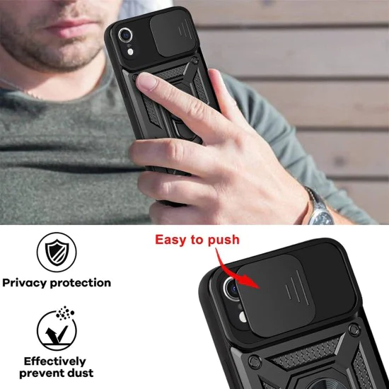 Калъф за iPhone XR - CamShield Series - черен