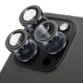 Протектор за iPhone 15 Pro / iPhone 15 Pro Max - Стъклен протектор за камера Lito S+ - черен титаниев