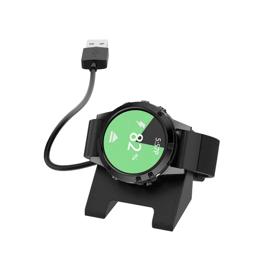 Зарядно за Garmin Fenix ​​5/5 Plus/6/6X/6X/7X, USB, 5W, 1m - (TGC3) - Черно