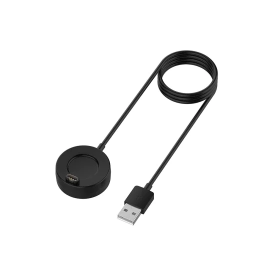 Зарядно за Garmin Fenix ​​5/5 Plus/6/6X/6X/7X, USB, 5W, 1m - (TGC4) - Черно