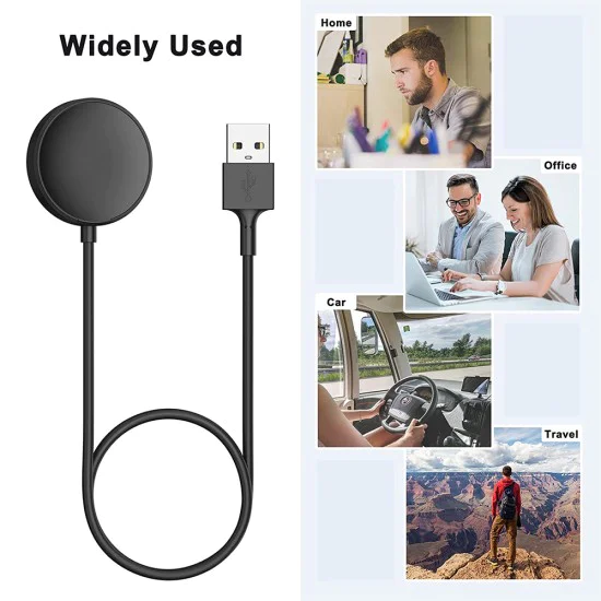 Зарядно за Samsung Galaxy Watch 3/4/5/6, USB, 2.5W, PC Case - (TSC11) - Черен