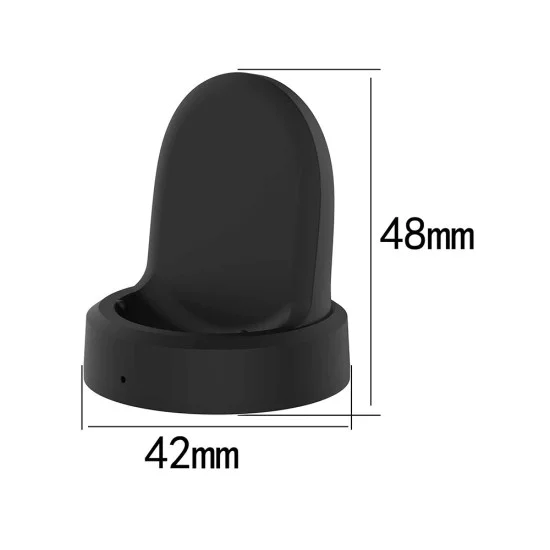 Вертикално безжично зарядно за Samsung Galaxy Watch 3/4/5/6, Type-C, 2.5W - (TSC3) - Черен
