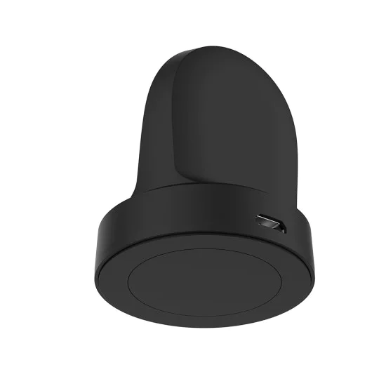 Вертикално безжично зарядно за Samsung Galaxy Watch 3/4/5/6, Type-C, 2.5W - (TSC3) - Черен