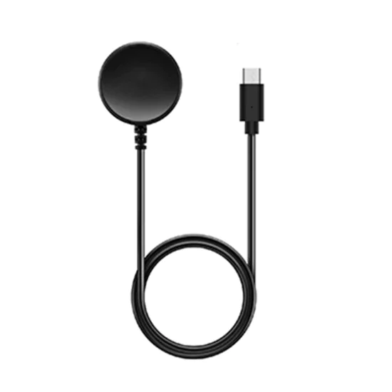 Зарядно за Samsung Galaxy Watch 3/4/5, Type-C, 2.5W, Metal Case - (TSC22) - Черен