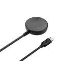 Зарядно за Samsung Galaxy Watch 3/4/5, Type-C, 2.5W, Metal Case - (TSC22) - Черен