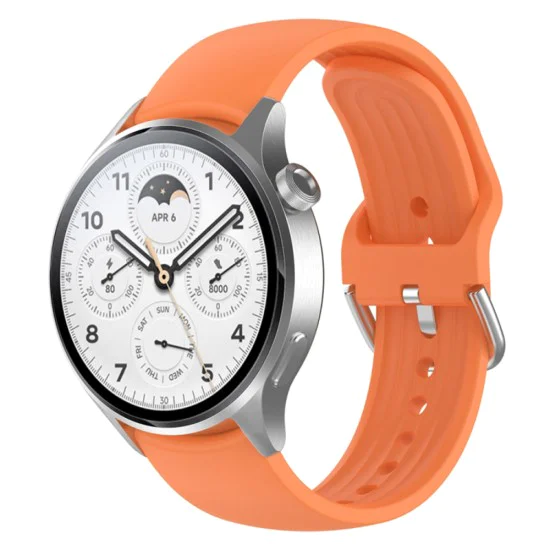 Каишка за Huawei Watch GT 2 46mm / GT 3 46mm, Xiaomi Watch S1 Pro / Active - Каишка за часовник (W003) - оранжева