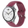 Каишка за Huawei Watch GT 2 46mm / GT 3 46mm, Xiaomi Watch S1 Pro / Active - Каишка за часовник (W003) - Wine Red