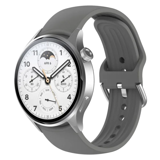 Каишка за Huawei Watch GT 2 46mm / GT 3 46mm, Xiaomi Watch S1 Pro / Active - Каишка за часовник (W003) - Сив
