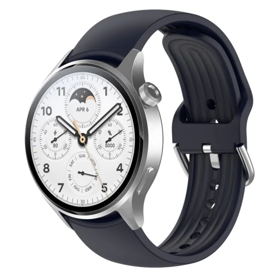 Каишка за Huawei Watch GT 2 46mm / GT 3 46mm, Xiaomi Watch S1 Pro / Active - Каишка за часовник (W003) - Ink Blue