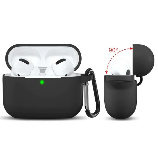 Калъф за Apple AirPods 3 - Силиконов Калъф - черен