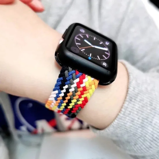Каишка за Apple Watch 1/2/3/3/4/4/5/5/6/6/7/8/7/8/9/10/10/SE/SE 2 (38/40/41/42 mm ) - Каишка за часовник (W032) - Звездна светлина