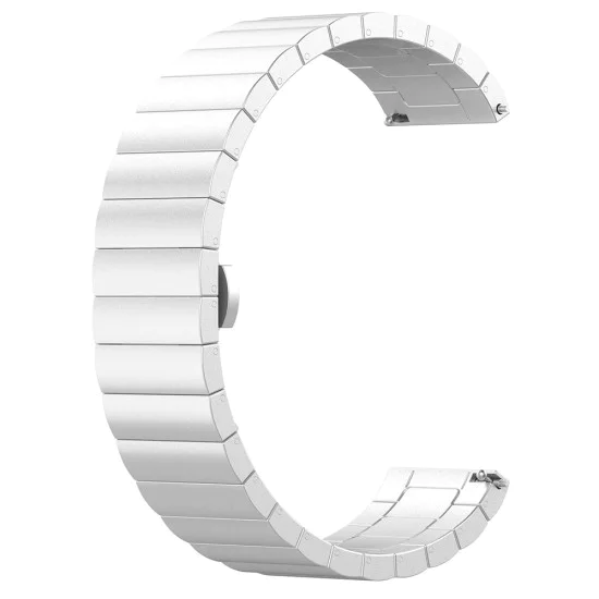 Каишка за Samsung Galaxy Watch 4/5/Active 2, Huawei Watch GT 3 (42mm)/GT 3 Pro (43mm) - Каишка за часовник (W012) - Сребрист