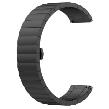 Каишка за Samsung Galaxy Watch 4/5/Active 2, Huawei Watch GT 3 (42mm)/GT 3 Pro (43mm) - Каишка за часовник (W012) - Черна