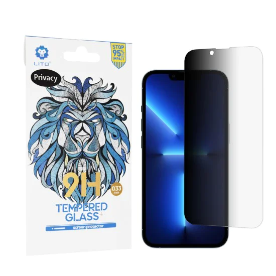 Протектор за iPhone 13 Pro Max / iPhone 14 Plus - Lito 2.5D Classic Glass - Privacy