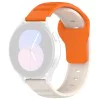Каишка за Samsung Galaxy Watch 4/5/Active 2, Huawei Watch GT 3 (42mm)/GT 3 Pro (43mm) - Каишка за часовник (W050) - Оранжево бежово
