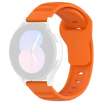 Каишка за Samsung Galaxy Watch 4/5/Active 2, Huawei Watch GT 3 (42mm)/GT 3 Pro (43mm) - Каишка за часовник (W050) - Оранжев