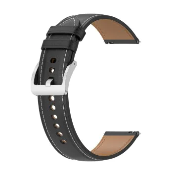 Каишка за Samsung Galaxy Watch 4/5/Active 2, Huawei Watch GT 3 (42mm)/GT 3 Pro (43mm) - Каишка за часовник (W048) - Черна