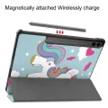 Калъф за Samsung Galaxy Tab S9 Plus / S9 FE Plus / S10 Plus / S10 FE Plus - FoldPro - Еднорог