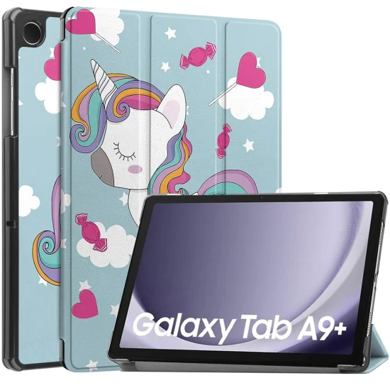 Калъф за Samsung Galaxy Tab A9 Plus - FoldPro - Еднорог