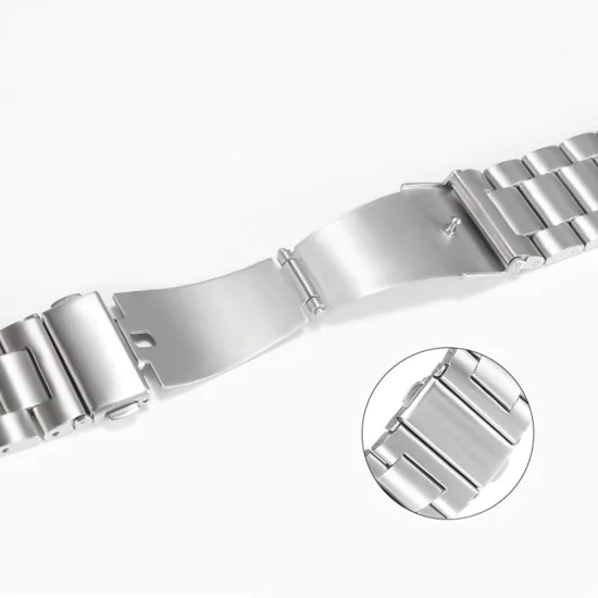 Каишка за Apple Watch 1/2/3/3/4/4/5/5/6/6/7/8/7/8/9/10/10/SE/SE 2 (38/40/41/42 mm ) - Каишка за часовник (W036) - Сребро