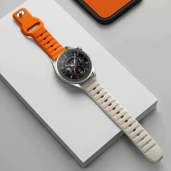 Каишка за Huawei Watch GT 2 (46 мм)/GT 2 Pro/GT 3 Pro (46 мм)/Ultimate, Xiaomi Watch S1 - Каишка за часовник (W050) - Оранжев