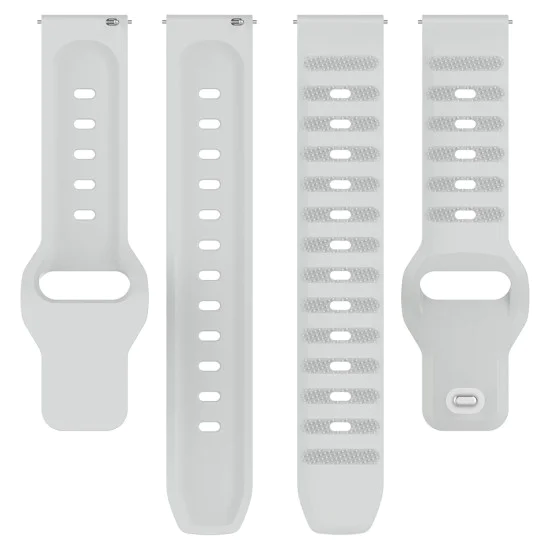 Каишка за Samsung Galaxy Watch 4/5/Active 2, Huawei Watch GT 3 (42mm)/GT 3 Pro (43mm) - Каишка за часовник (W050) - Сив