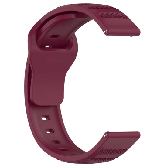 Каишка за Samsung Galaxy Watch 4/5/Active 2, Huawei Watch GT 3 (42mm)/GT 3 Pro (43mm) - Каишка за часовник (W050) - Bordeaux