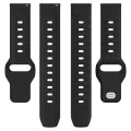 Каишка за Samsung Galaxy Watch 4/5/Active 2, Huawei Watch GT 3 (42mm)/GT 3 Pro (43mm) - Каишка за часовник (W050) - Черна