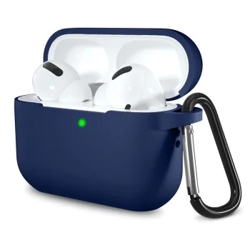 Калъф за AirPods Pro 1/2 - Силиконов Калъф - тъмносин