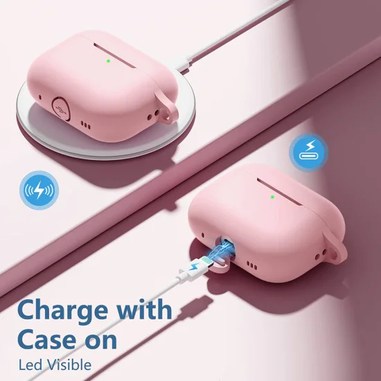 Калъф за AirPods Pro 1/2 - - Розов