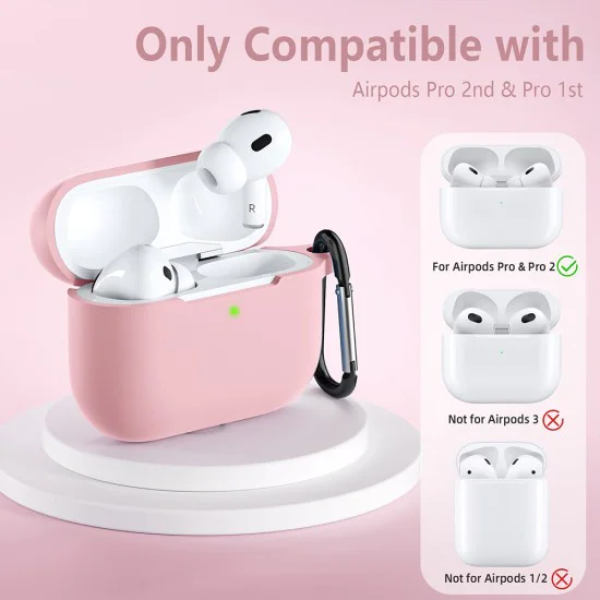 Калъф за AirPods Pro 1/2 - - Розов